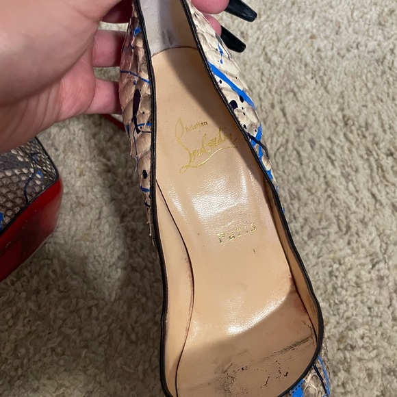 Christian Louboutin So Kate RARE Python Vulcano 120mm pumps heels - Picture 11 of 12